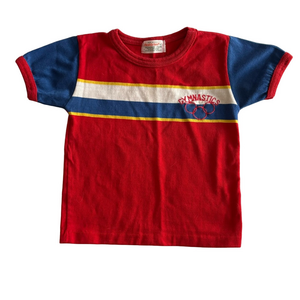 Vintage Kids Health Tex Olympic Gymnastics T-Shirt Tee Size 4T
